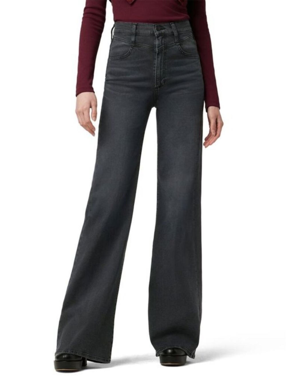 BOGO! Joe's Jeans The Goldie Palazzo Jeans in Black Cat Size 30